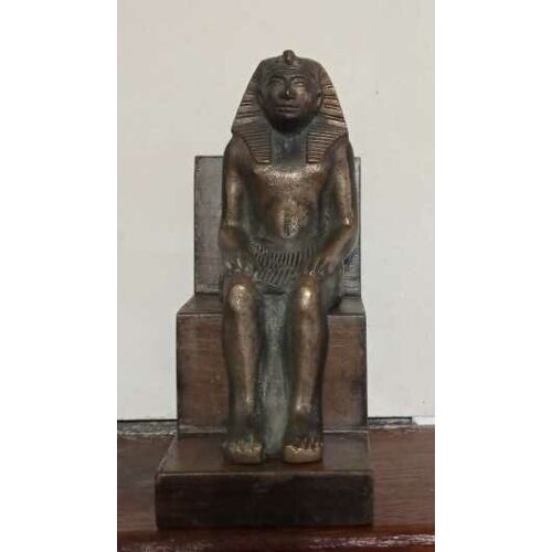Sculpture Bronze Pharaon Assis