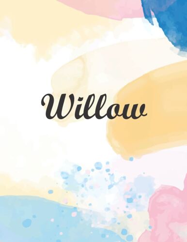 Willow: Journal Notebook Gray For Writing And Drawing, Blank | Calligraphy Dot Grid Journals | 8.5 X 11 Inch - V.46