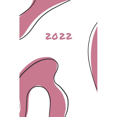 2022 Artistic Journal: Artistic Pink 6x9" 2022 Journal For Journaling, Writing And Doodling With 120 Doted And Numbered Pages