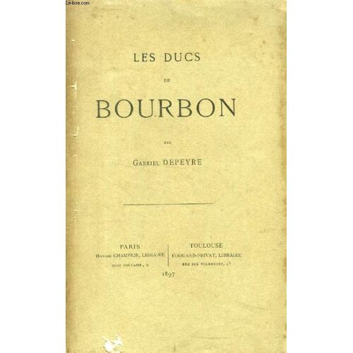 Les Ducs De Bourbon