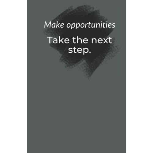 Make Opportunities: Minimal Styled Blank Lined Notebook