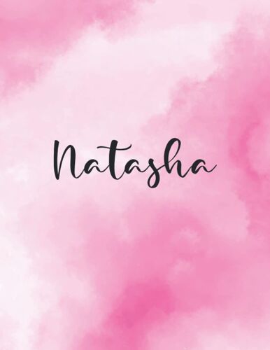 Natasha: Journal Notebook Gray For Writing And Drawing, Blank | Calligraphy Dot Grid Journals | 8.5 X 11 Inch - V.877