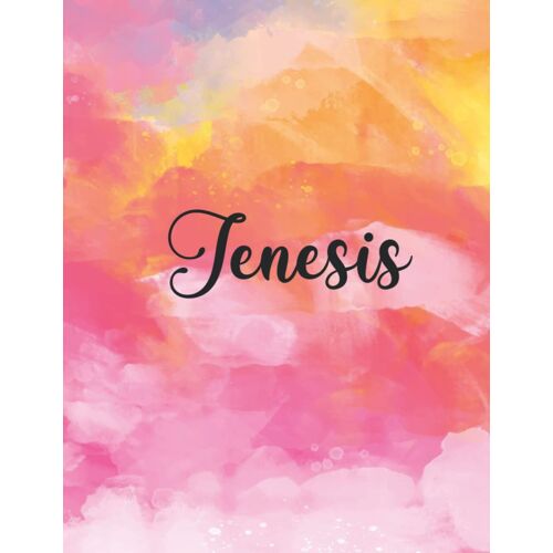 Jenesis: Personal Name Dot Gird | The Notebook For Writing Journal Or Diary Women & Girls Gift For Birthday, For Student | 160 Pages Size 8.5x11inch - V.899