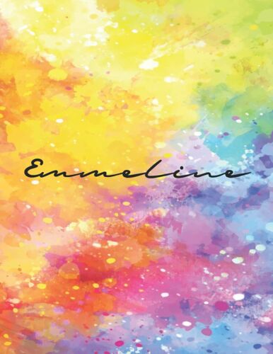 Emmeline: Personal Name Dot Gird Notebook For Graphing Pad, Design Book, Work Book, Planner, Dotted Notebook, Bullet Journal, Sketch Book, Math Book - V.765