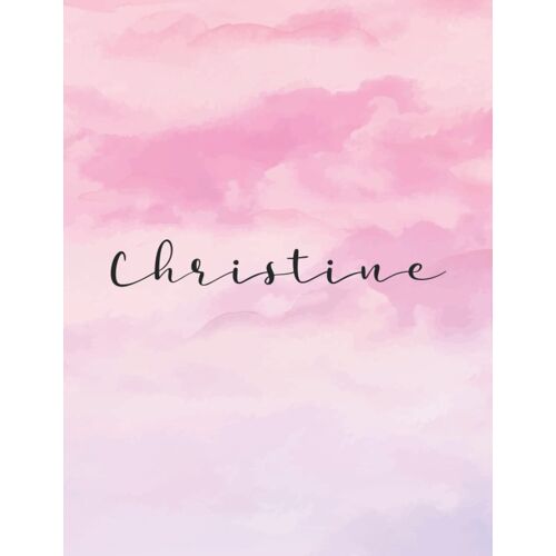 Christine: Journal Notebook Gray For Writing And Drawing, Blank | Calligraphy Dot Grid Journals | 8.5 X 11 Inch - V.919