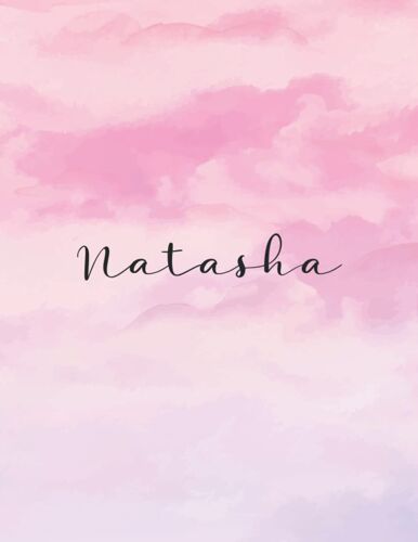 Natasha: Journal Notebook Gray For Writing And Drawing, Blank | Calligraphy Dot Grid Journals | 8.5 X 11 Inch - V.877