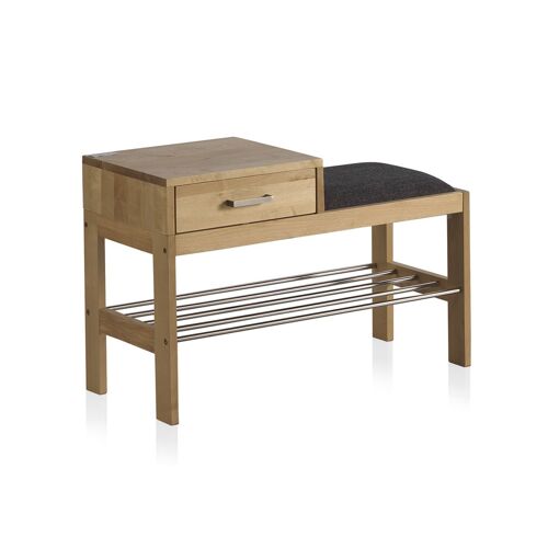 Meuble à chaussures banc en bois naturel