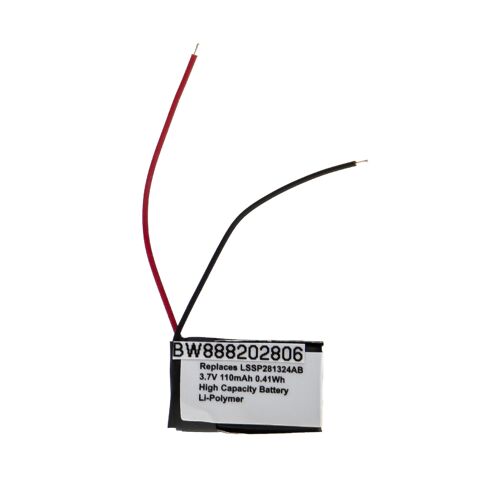 Vhbw Batterie Remplacement Pour Fitbit Lssp281324ab Pour Smartwatch Montre Connectée Bracelet Fitness (110mah, 3,7v, Li-Polymère)