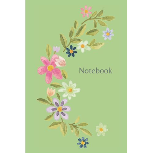 Notebook: Floral Colorful Lined Notebook