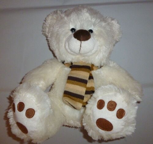 Mon Petit Ours En Peluche Crème À Écharpe
