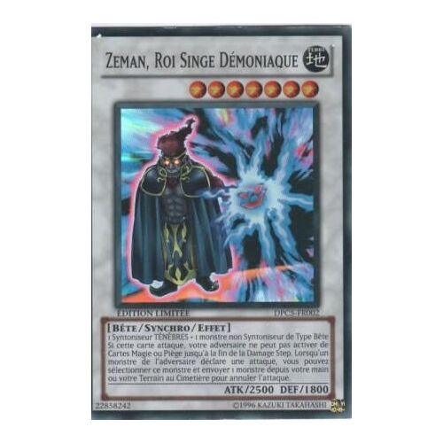 Carte Yu-Gi-Oh! "Zeman, Roi Singe Démoniaque" Super Rare Dpc5-Fr002