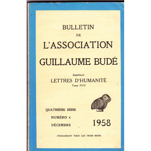Bulletin N°4, Décembre 1958