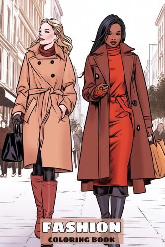 Fashion Coloring Book Funny: 50 Stylish Outfits To Color For Adult Women And Teen Girls