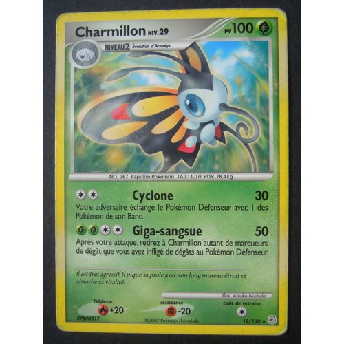 Carte Pokemon : Charmillon 100pv - Diamant Et Perle