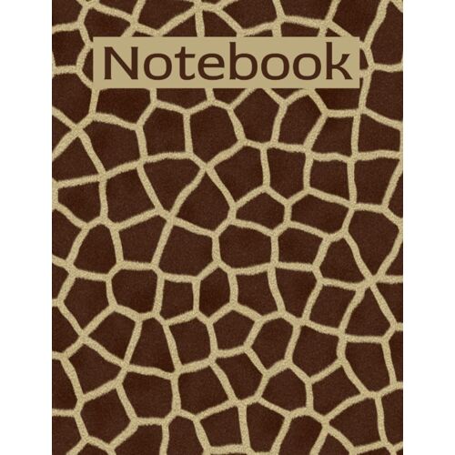 Notebook: Giraffe Print Composition Journal - Wide Ruled 110 Pages - 8.5 X 11 Trim Size