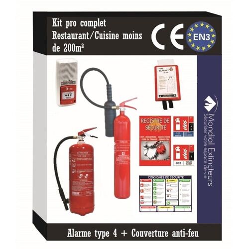 16 - Kit Spécial restaurant de - 200 M² avec alarme Type 4