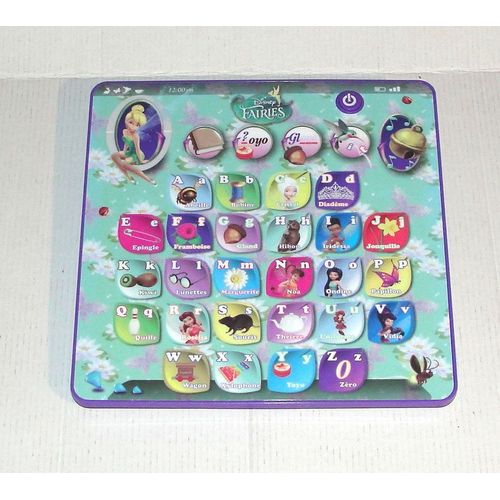Fée Clochette Jeu Éducatif Alphabétique Tablette Qui Parle En Français Disney Kd Group