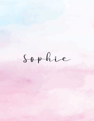 Sophie: Personal Name Dot Gird Notebook For Graphing Pad, Design Book, Work Book, Planner, Dotted Notebook, Bullet Journal, Sketch Book, Math Book - V.86