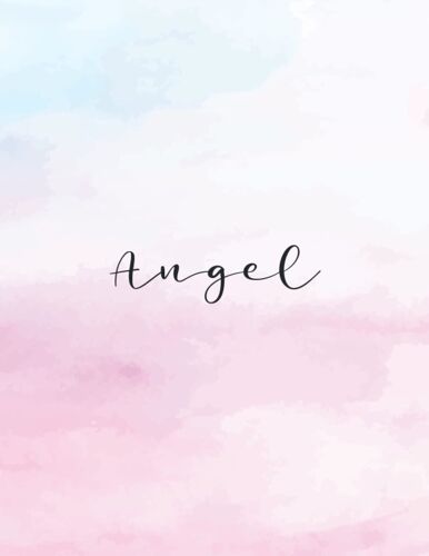Angel: Personal Name Dot Gird Notebook For Graphing Pad, Design Book, Work Book, Planner, Dotted Notebook, Bullet Journal, Sketch Book, Math Book - V.395