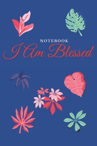 Notebook I Am Blessed: Retro Styled Colorful Blank Lined Notebook