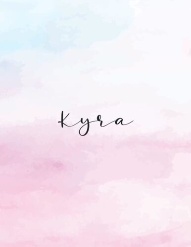 Kyra: Personal Name Dot Gird Notebook For Graphing Pad, Design Book, Work Book, Planner, Dotted Notebook, Bullet Journal, Sketch Book, Math Book - V.591