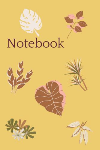 Notebook: Retro Styled Colorful Blank Lined Notebook