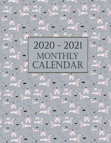 2020 - 2021 Monthly Calendar: Pug Dog 2020 Calendar Dogs