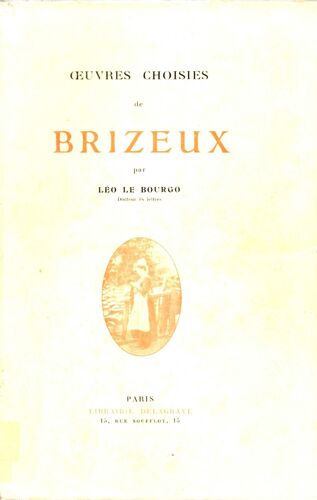 Oeuvres Choisies De Brizeux