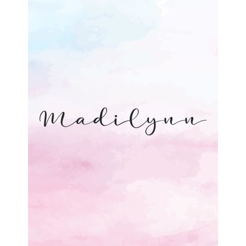 Madilynn: Personal Name Dot Gird Notebook For Graphing Pad, Design Book, Work Book, Planner, Dotted Notebook, Bullet Journal, Sketch Book, Math Book - V.535