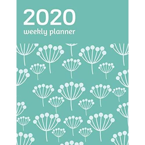 2020 Weekly Large Contemporary Teal Color Planner: Large Size 8.5x11 100 Page Daily, Weekly And Monthly Goal Planning Create Positive Habits That Boost Productivity