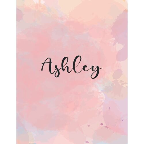 Ashley: Personal Name Dot Gird | The Notebook For Writing Journal Or Diary Women & Girls Gift For Birthday, For Student | 160 Pages Size 8.5x11inch - V.136