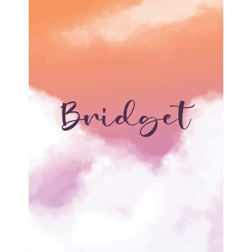 Bridget: Personal Name Dot Gird | The Notebook For Writing Journal Or Diary Women & Girls Gift For Birthday, For Student | 160 Pages Size 8.5x11inch - V.738