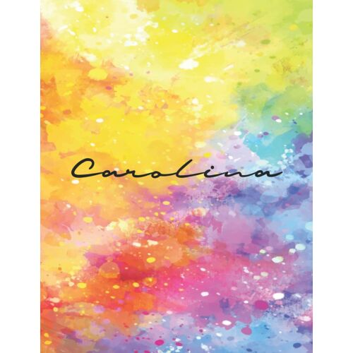 Carolina: Personal Name Dot Gird Notebook For Graphing Pad, Design Book, Work Book, Planner, Dotted Notebook, Bullet Journal, Sketch Book, Math Book - V.417