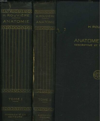 2 Tomes : Anatomie Humaine. Descriptive Et Topographique. Tome 1 : Tete Cou Et Tronc. Tome 2: Membres Systeme Nerveux Central