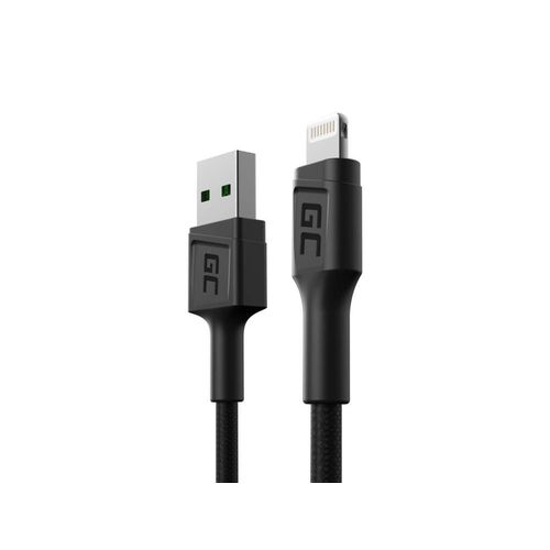 GC PowerStream | 30cm Lightning Câble Nylon Chargeur Cable pour Apple iPhone 12 11 SE Pro/Max | iPhone X XR XS Max | iPhone 8 7 Plus | iPhone 6 6S 5 5C 5S Plus | iPad Air/Pro/Mini | iPod