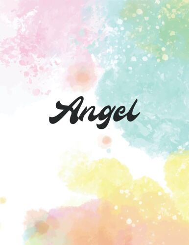 Angel: Personal Name Dot Gird Notebook For Graphing Pad, Design Book, Work Book, Planner, Dotted Notebook, Bullet Journal, Sketch Book, Math Book - V.395
