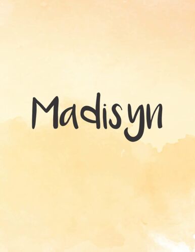 Madisyn: Dot Grid Notebook 8.5 X 11| For Graphing Pad, Design Book, Work Book, Planner, Dotted Notebook, Bullet Journal, Sketch Book, Math Book - V.752
