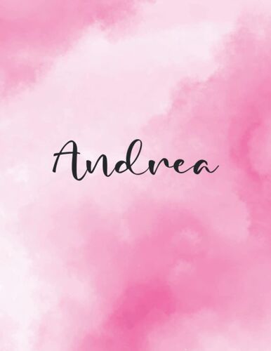 Andrea: Journal Notebook Gray For Writing And Drawing, Blank | Calligraphy Dot Grid Journals | 8.5 X 11 Inch - V.142