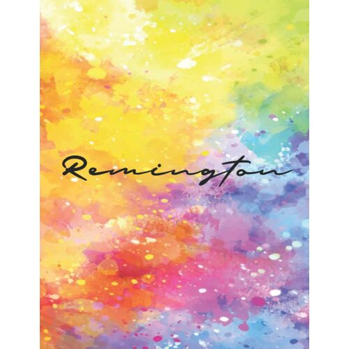 Remington: Personal Name Dot Gird Notebook For Graphing Pad, Design Book, Work Book, Planner, Dotted Notebook, Bullet Journal, Sketch Book, Math Book - V.375