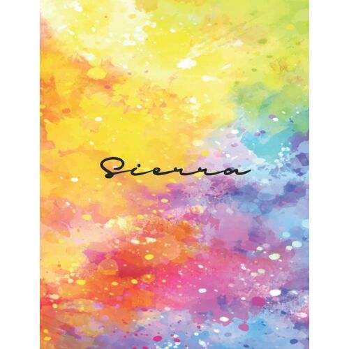 Sierra: Personal Name Dot Gird Notebook For Graphing Pad, Design Book, Work Book, Planner, Dotted Notebook, Bullet Journal, Sketch Book, Math Book - V.499