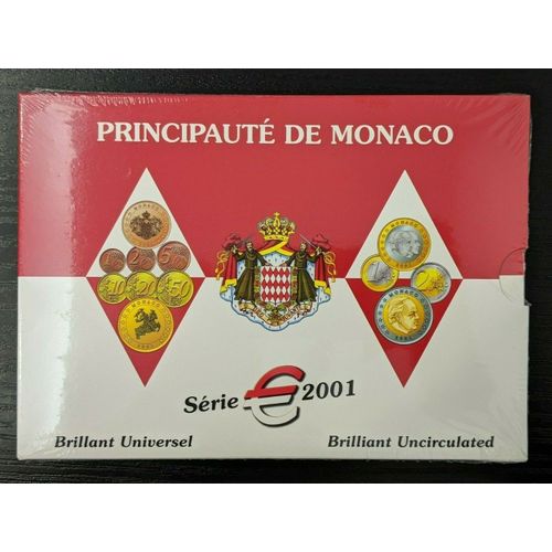 Coffret Monnaie Euro Monaco Bu - Brillant Universel 2001