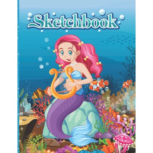 Sketchbook: Cute Mermaid Sketchbook With Journal An Awesome Surprise At Anytime Boys And Girls Sketching Drawing Whiting Journaling & Doodling