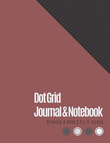 Dot Grid Journal 8.5 X 11: Dotted Graph Notebooks (Marsala Brown Cover) - Dot Grid Paper Large (8.5 X 11 Inches), A4 100 Pages - Bullet Dot Grid Journal Mathematics Graphing - Engineer Drawing & Sketc