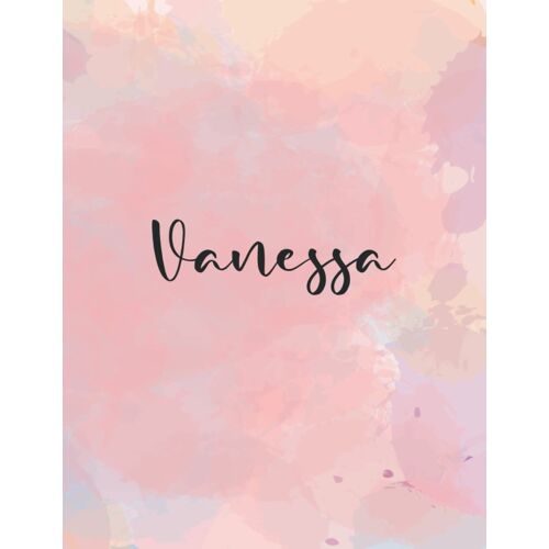 Vanessa: Personal Name Dot Gird | The Notebook For Writing Journal Or Diary Women & Girls Gift For Birthday, For Student | 160 Pages Size 8.5x11inch - V.269
