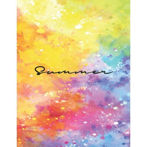 Summer: Personal Name Dot Gird Notebook For Graphing Pad, Design Book, Work Book, Planner, Dotted Notebook, Bullet Journal, Sketch Book, Math Book - V.177