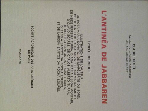 L'antinéa De Jabbaren: Épopée Cosmique