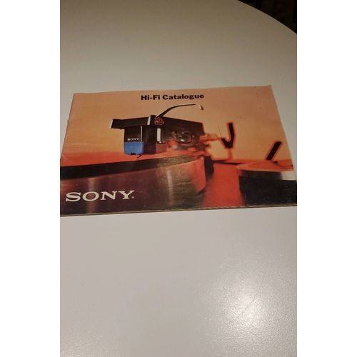 Catalogue Sony hi-fi enceintes platines vinyles amplificateurs