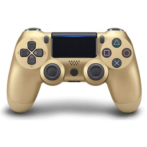Manette Sans Fil Ps4, Manette De Jeu Sans Fil Powerlead Dédiée Ps4 Manette De Gyroscope À Six Axes À Double Vibration Playstation 4 (Or)