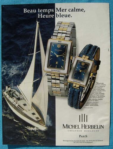 Publicité Papier - Montres Michel Herbelin De 1998