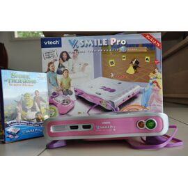 Vtech V.Smile Pro Rose - Console De Jeux Éducative + Jeu Disney Princesses (Vsmile Pro Rose)